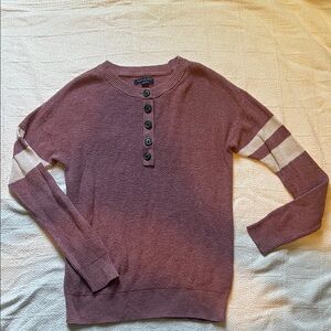 American Eagle Outfitters Mauve Sweater with Button Accents
